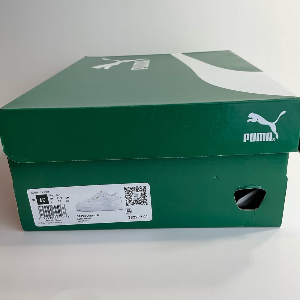 Puma Ca pro classic juniors women’s white shoes sneakers size 6c - Picture 6 of 7